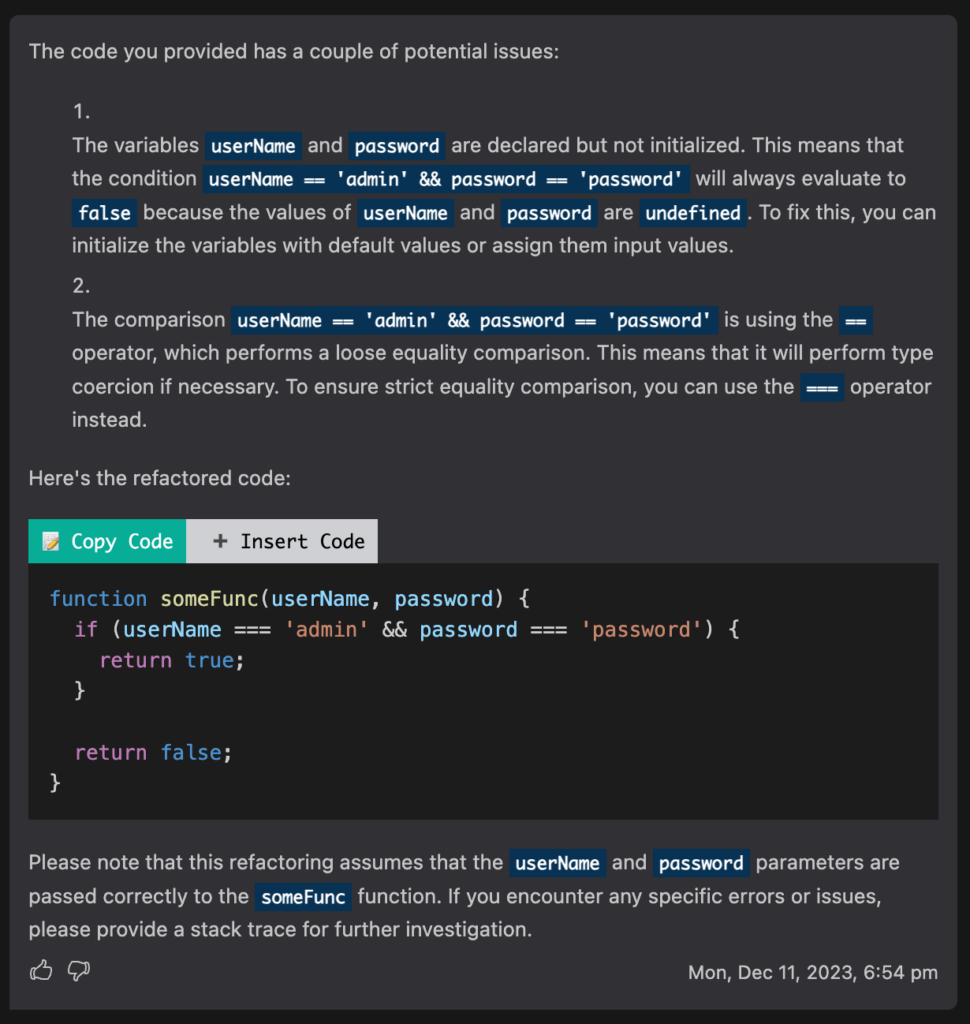 How to correct code with Codeium