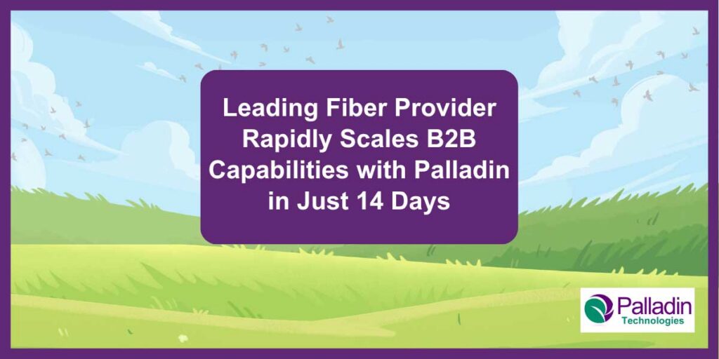 Cover image for Palladin Tech success story: "Leading Fiber Provider Rapidly Scales B2B Capabilities with Palladin in Just 14 Days"